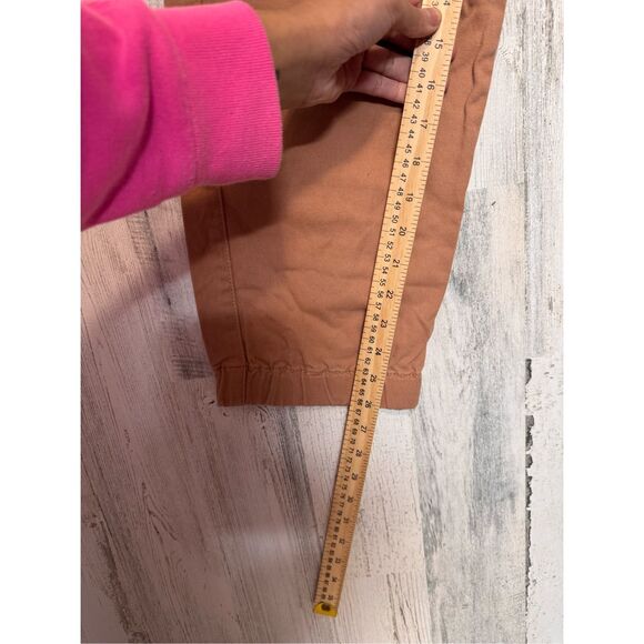 Forever 21 Brown Distressed Cargo Pants Women’s Size L Jogger Style Pockets - Picture 9 of 12